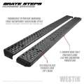 Picture of Westin Grate Steps Running Boards 79 in - Textured Black