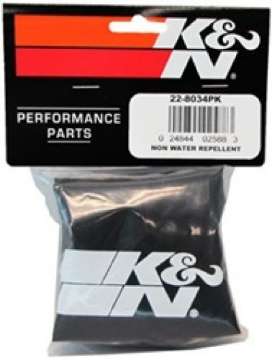 Picture of K&N Precharger Air Filter Wrap Black Universal Polyester 12in Height 6in Base Inside Diameter