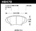 Picture of Hawk 04-09 RX8 HP+ Street Front Brake Pads D1009