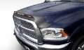 Picture of AVS 2009-2018 Dodge Ram 1500 Excl Sport - Rebel Aeroskin Low Profile Hood Shield w- Lights - Black