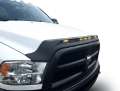 Picture of AVS 2010-2019 Dodge Ram 2500 Aeroskin Low Profile Hood Shield w- Lights - Black