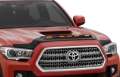 Picture of AVS 2016-2019 Toyota Tacoma Aeroskin Low Profile Hood Shield w- Lights - Black