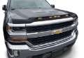 Picture of AVS 2016-2018 Chevy Silverado 1500 Aeroskin Low Profile Hood Shield w- Lights - Black