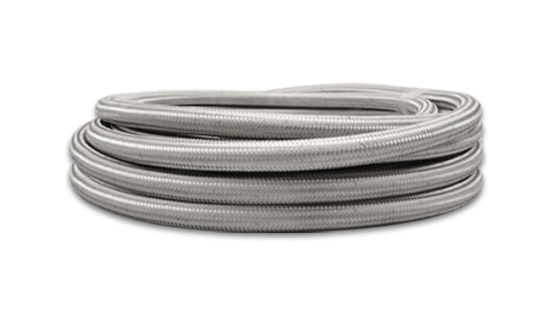 Picture of Vibrant SS Braided Flex Hose with PTFE Liner -4 AN 10 foot roll