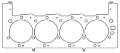 Picture of Cometic GM - Mercury 8-1L 496ci 110-49mm -040 inch MLS LHS Head Gasket