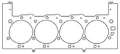 Picture of Cometic GM - Mercury 8-1L 496ci 110-49mm -040 inch MLS LHS Head Gasket