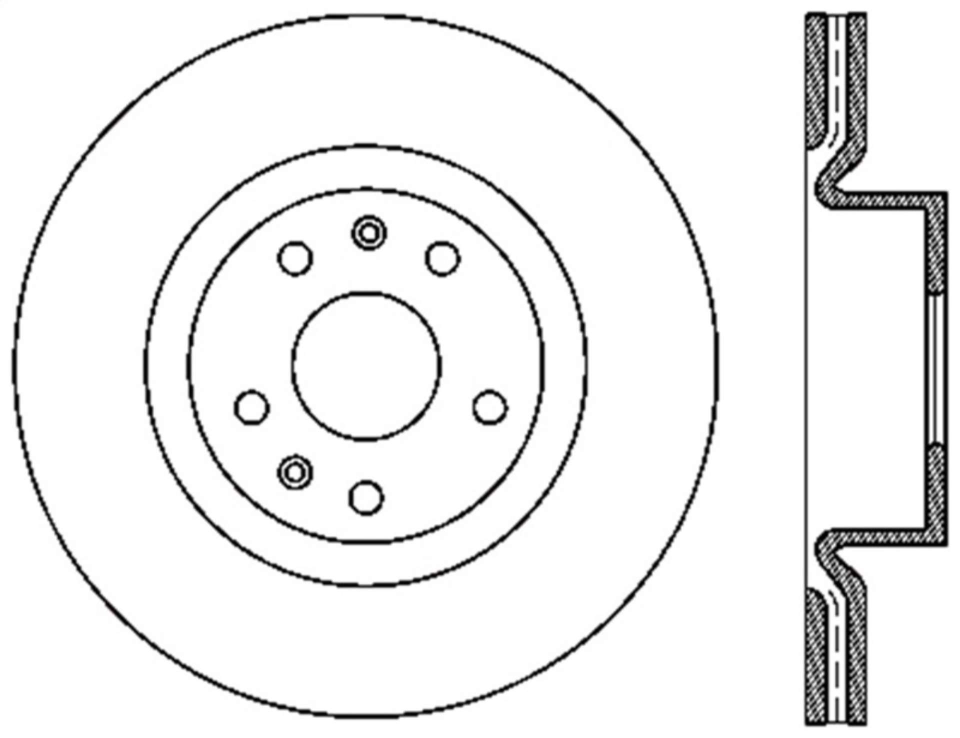 Picture of StopTech 10 Hyundai Genesis Coupe w- Factory Brembo Slotted & Drilled Left Front Rotor