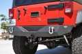 Picture of DV8 Offroad 07-18 Jeep Wrangler JK Steel Mid Length Rear Bumper