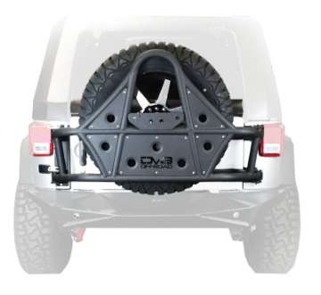 Picture of DV8 Offroad 07-18 Jeep Wrangler Body Mounted Tire Carrier