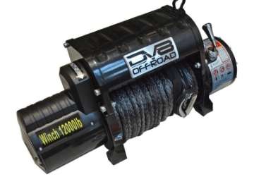 Picture of DV8 Offroad 12000 LB Winch w- Synthetic Line & Wireless Remote - Black