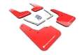 Picture of Rally Armor 16-21 Honda Civic Si Red UR Mud Flap w-White Logo