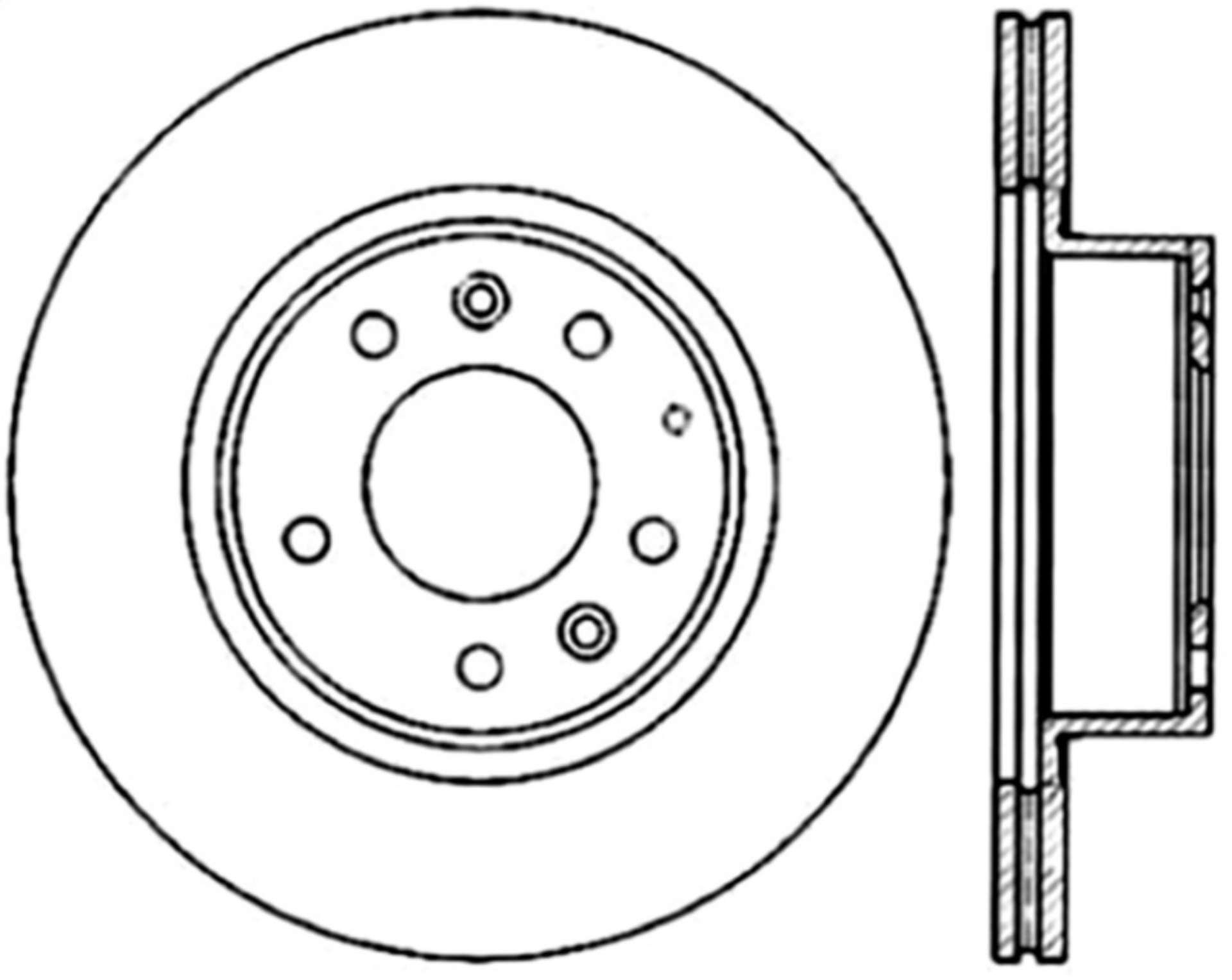 Picture of StopTech 93-95 Mazda RX-7 Cryo Slotted Front Left Sport Brake Rotor