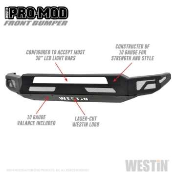 Picture of Westin 18-19 Ford F-150 Pro-Mod Front Bumper