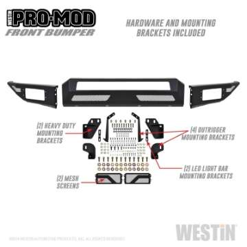 Picture of Westin 17-19 Ford F-250-350 Pro-Mod Front Bumper