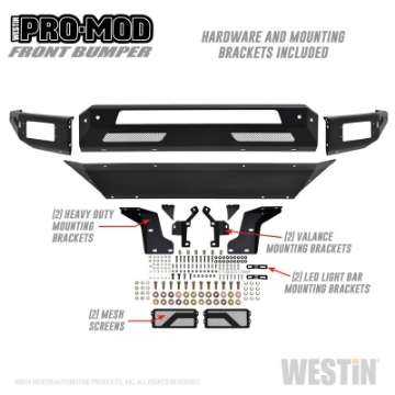 Picture of Westin 13-18 Dodge Ram 1500 - 2019 Ram 1500 Classic Pro-Mod Front Bumper