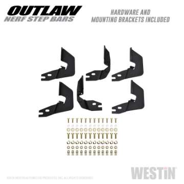 Picture of Westin 14-18 Chevrolet-GMC Silv-Seirra 1500 Double Cab Outlaw Nerf Step Bars