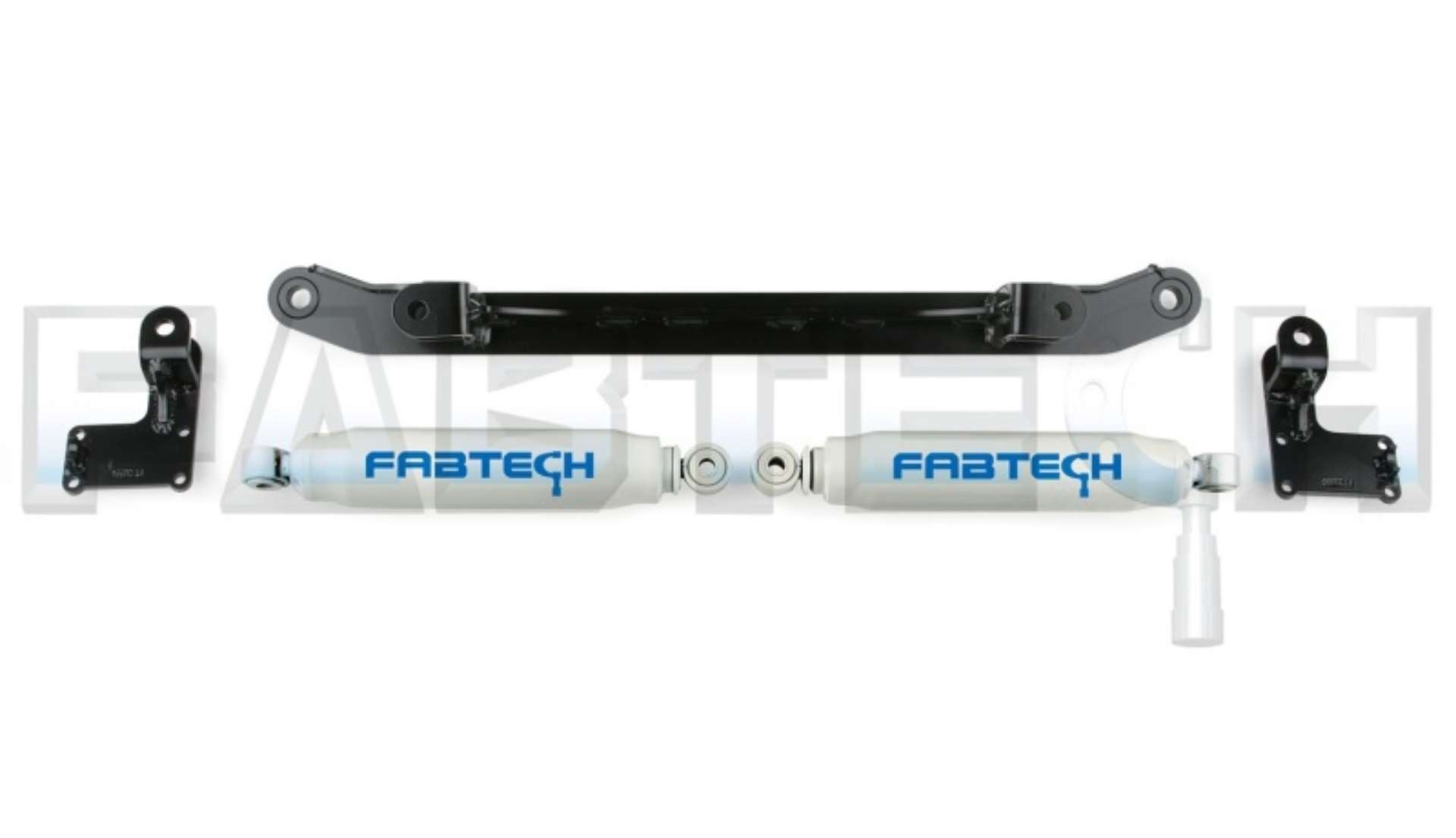 Picture of Fabtech 05-21 Ford F250-350 4WD Dual Performance Steering Stabilizer - Opposing Style