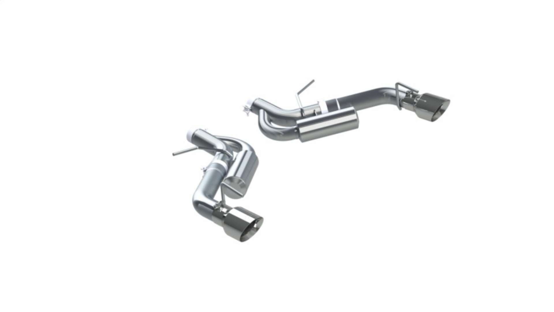 Picture of MBRP 16-19 Chevrolet Camaro SS Dual Rear Exit Axle Back w- 4-5in OD Tips - T409 Non NPP Models