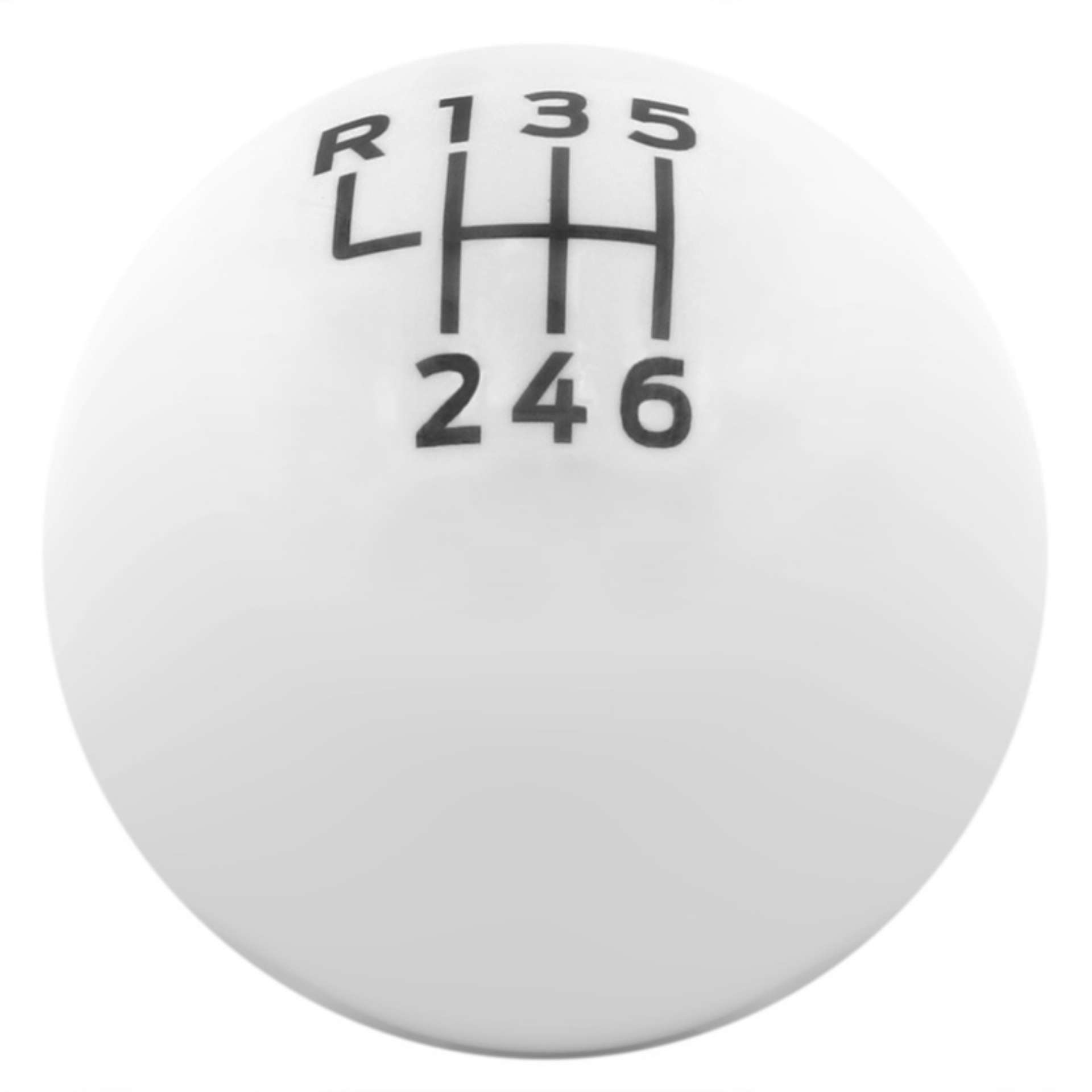 Picture of Ford Racing 15-19 Ford Mustang EcoBoost - GT w- 6-Speed Manual Transmission Bullitt White Shift Knob