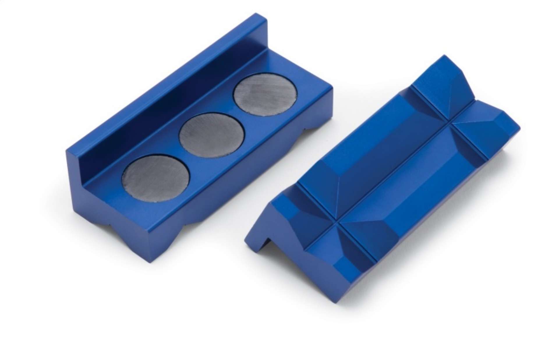 Picture of Russell Performance Blue Anodized Billet Aluminum Vice Jaws