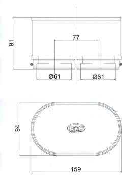 Picture of BMC Twin Air Carburetor Filter - 61mm x 2 ID - 74mm H