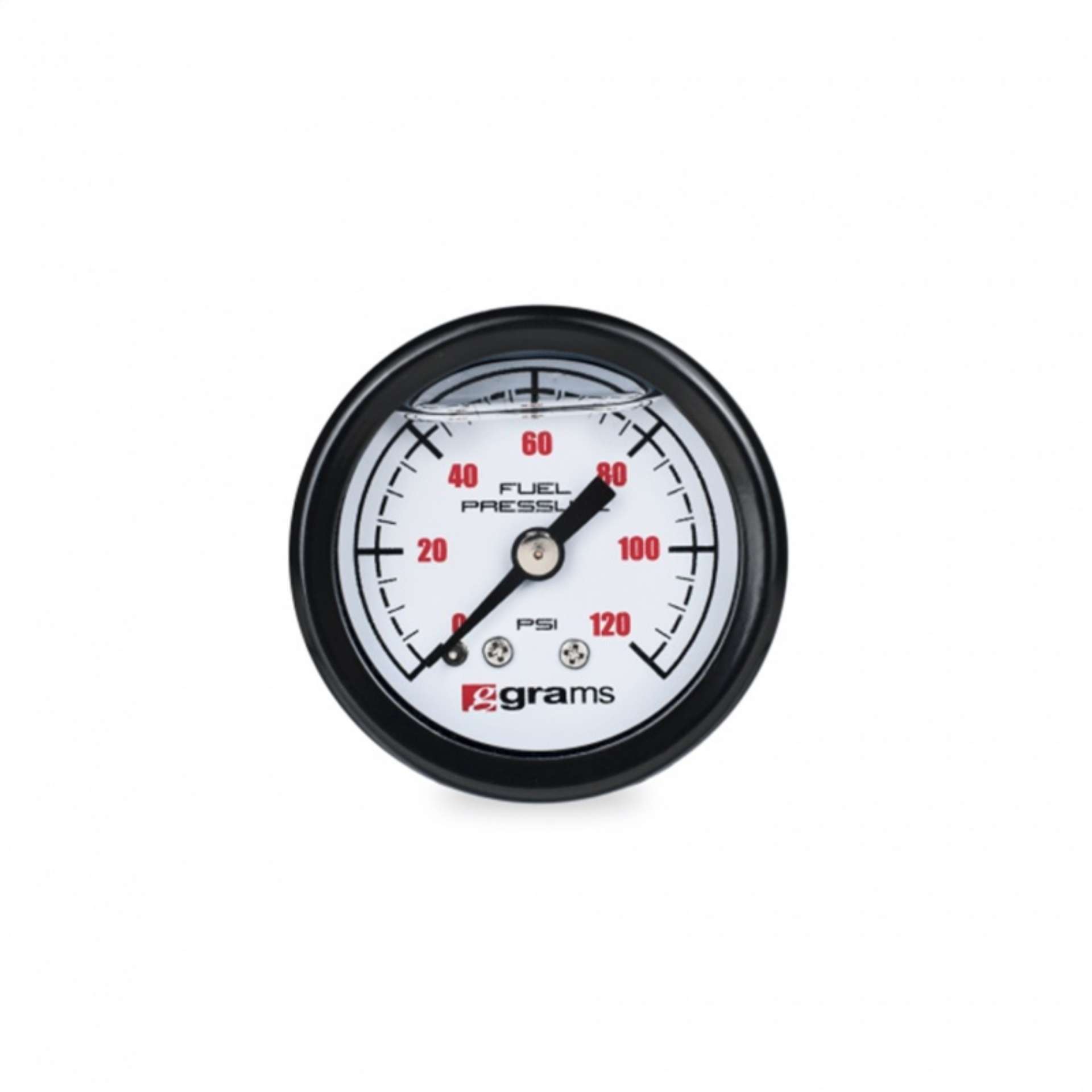 Picture of Grams Performance Universal 0-120 PSI Fuel Pressure Guage - White Face