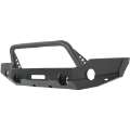 Picture of Westin 18-19 Jeep Wrangler JL WJ2 Full Width Front Bumper w-Bull Bar Textured Black