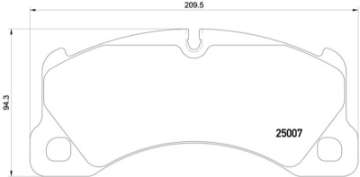 Picture of Hella 2012+ Porsche Cayenne 958 Front Brake Pad Set