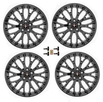 Picture of Ford Racing 15-16 Mustang GT 19X9 and 19X9-5 Wheel Set with TPMS Kit - Matte Black