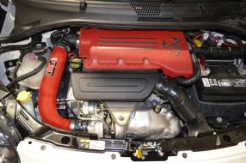 Picture of Injen 15-19 Fiat Abarth 1-4L Turbo 4Cyl Wrinkle Red Short Ram Intake w-MR Tech