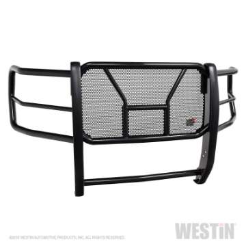 Picture of Westin 17-19 Ford F-250-350 w- Front Camera HDX Grille Guard - Black