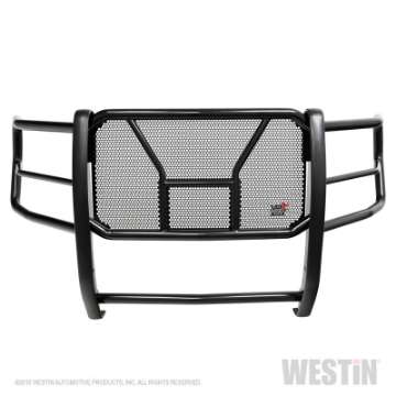 Picture of Westin 17-19 Ford F-250-350 w- Front Camera HDX Grille Guard - Black