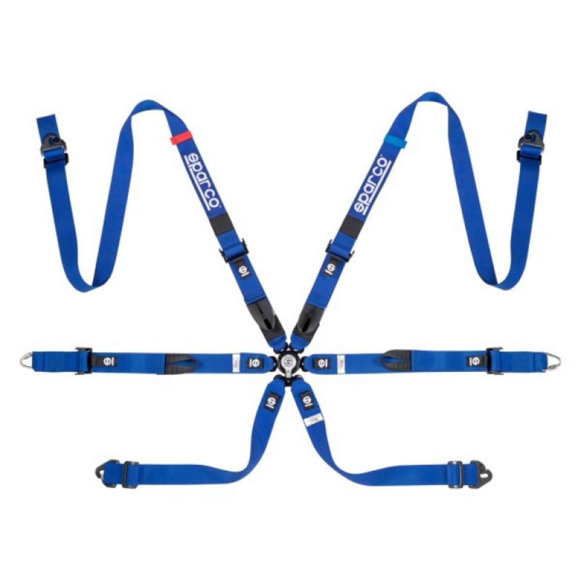 Picture of Sparco Belt Prime H7 6 Point 2in Blue Harness