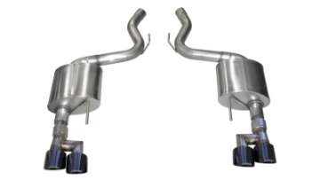 Picture of Corsa 18-23 Ford Mustang 5-0L V8 3in Sport Axle-Back Dual Rear Exit w- 4in Black PVD Pro-Series Tips