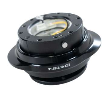 Picture of NRG Quick Release Gen 2-2 - Black Body - Shiny Black Oval Ring