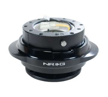 Picture of NRG Quick Release Gen 2-2 - Black Body - Shiny Black Oval Ring