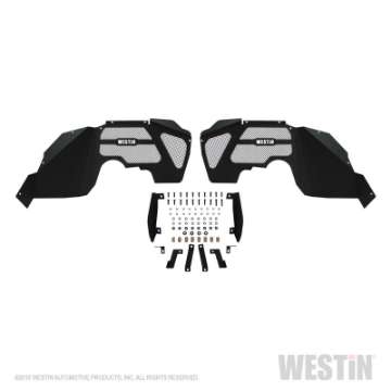 Picture of Westin 07-18 Jeep Wrangler JK Inner Fenders - Front - Textured Black