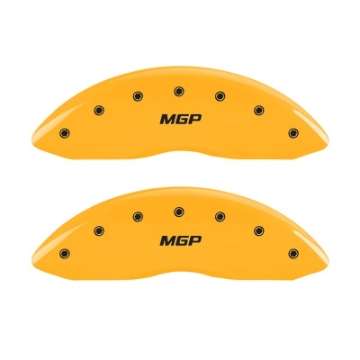 Picture of MGP 2 Caliper Covers Engraved Front MGP Yellow Finish Black Characters 2005 Toyota Tundra