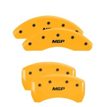 Picture of MGP 2 Caliper Covers Engraved Front MGP Yellow Finish Black Characters 2005 Toyota Tundra