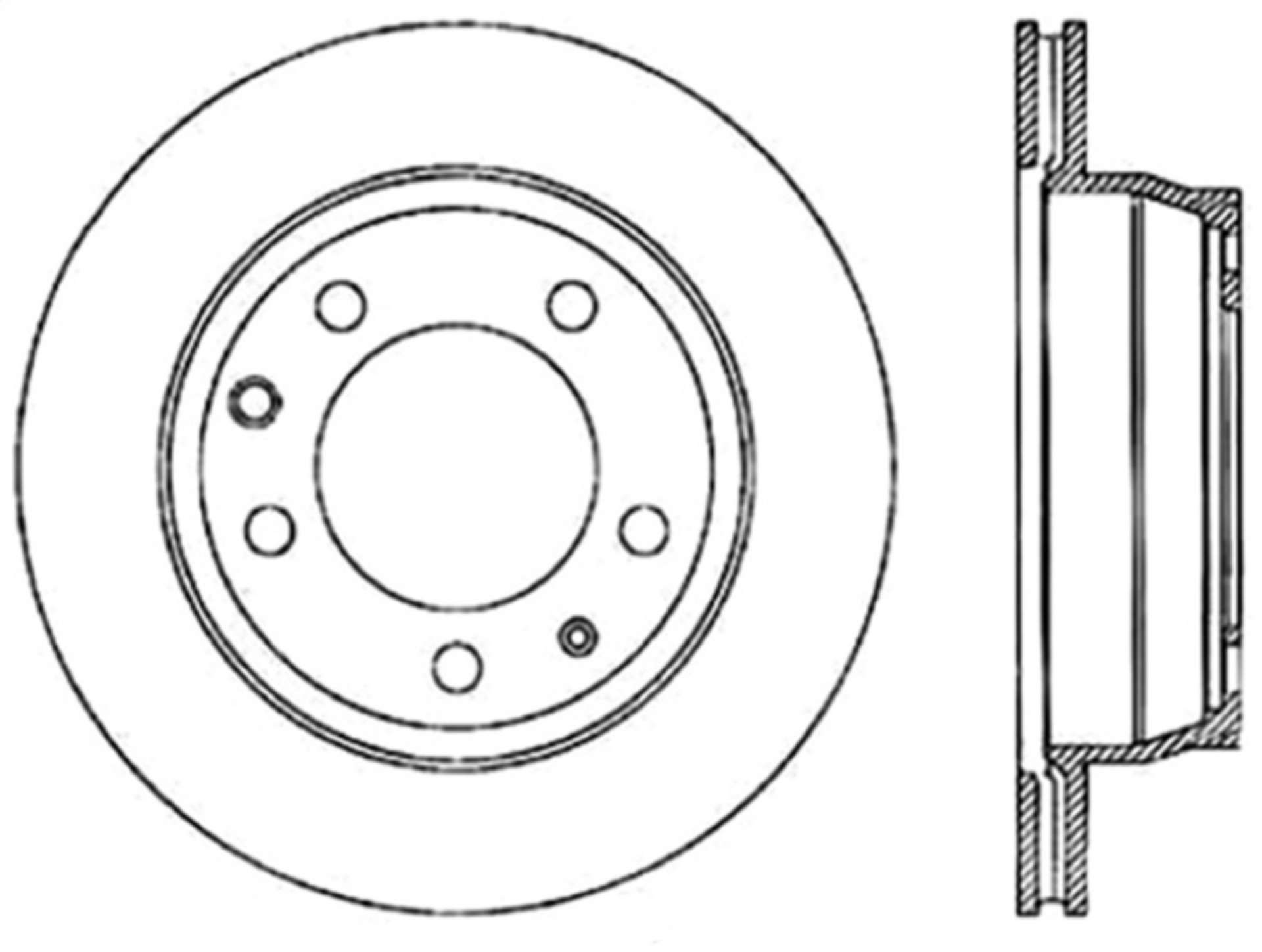 Picture of StopTech 04-18 Volkswagen Touareg Cryo Slotted Rear Left Sport Brake Rotor