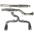 Picture of Injen 16-18 Ford Focus RS 3in Cat-Back Stainless Steel Exhaust w- 4in Black Chrome Tips