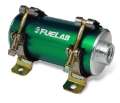 Picture of Fuelab Prodigy High Flow Carb In-Line Fuel Pump - 1800 HP - Green