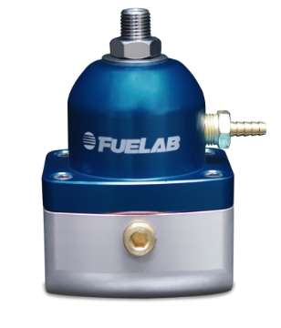 Picture of Fuelab 515 TBI Adjustable FPR Large Seat 10-25 PSI 2 -10AN In 1 -6AN Return - Blue