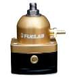 Picture of Fuelab 515 EFI Adjustable FPR Large Seat 25-90 PSI 2 -10AN In 1 -6AN Return - Gold