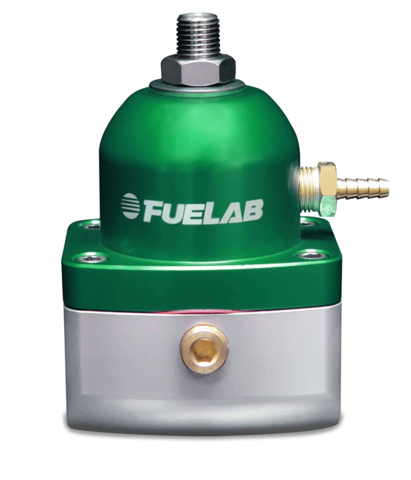 Picture of Fuelab 515 EFI Adjustable FPR Large Seat 25-90 PSI 2 -10AN In 1 -6AN Return - Green