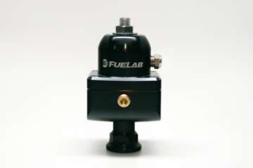 Picture of Fuelab 555 Carb Adjustable FPR Blocking 4-12 PSI 1 -8AN In 2 -8AN Out - Black