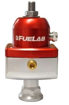 Picture of Fuelab 555 Carb Adjustable FPR Blocking 1-3 PSI 1 -8AN In 2 -8AN Out - Red