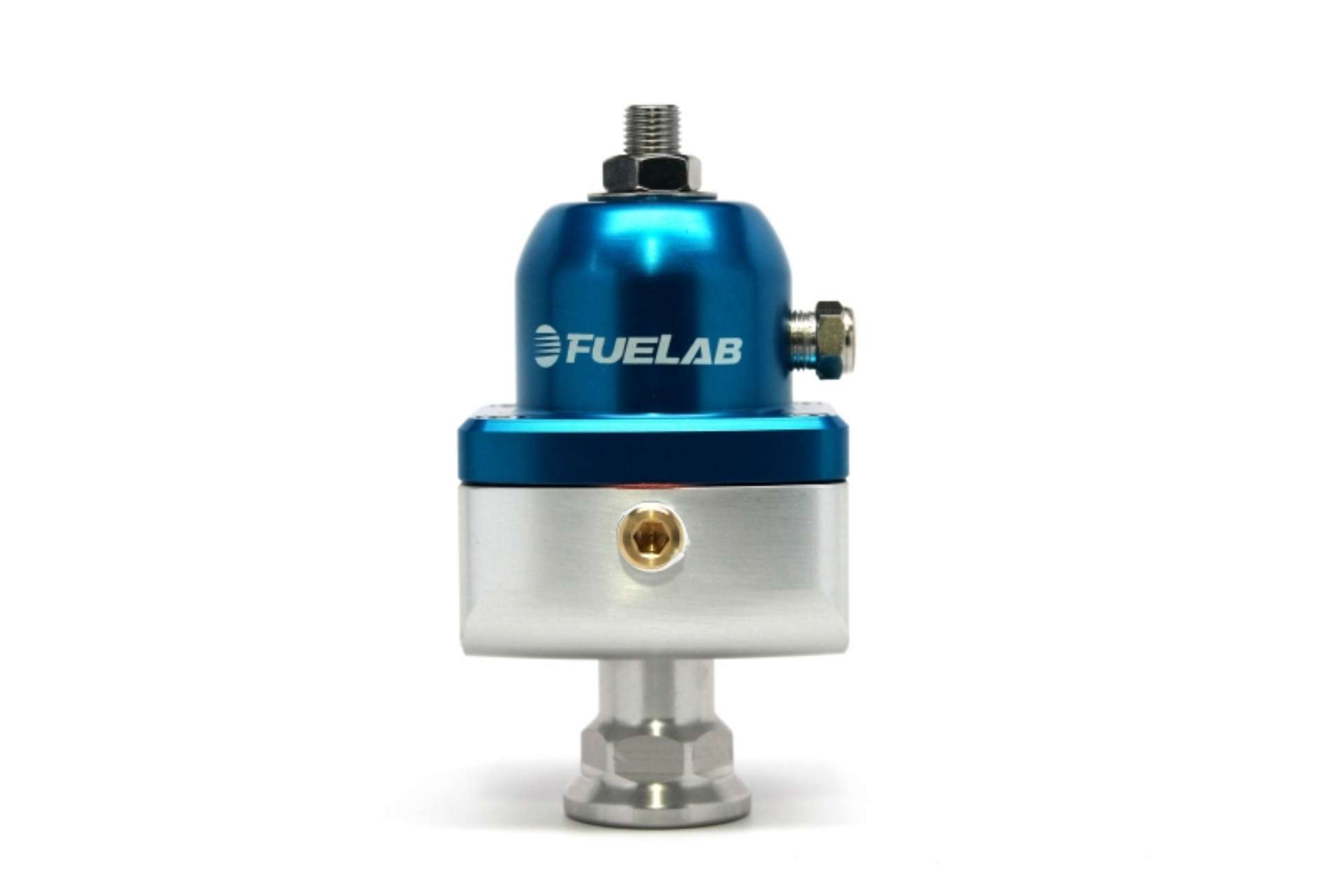 Picture of Fuelab 555 Carb Adjustable FPR Blocking 1-3 PSI 1 -8AN In 2 -8AN Out - Blue