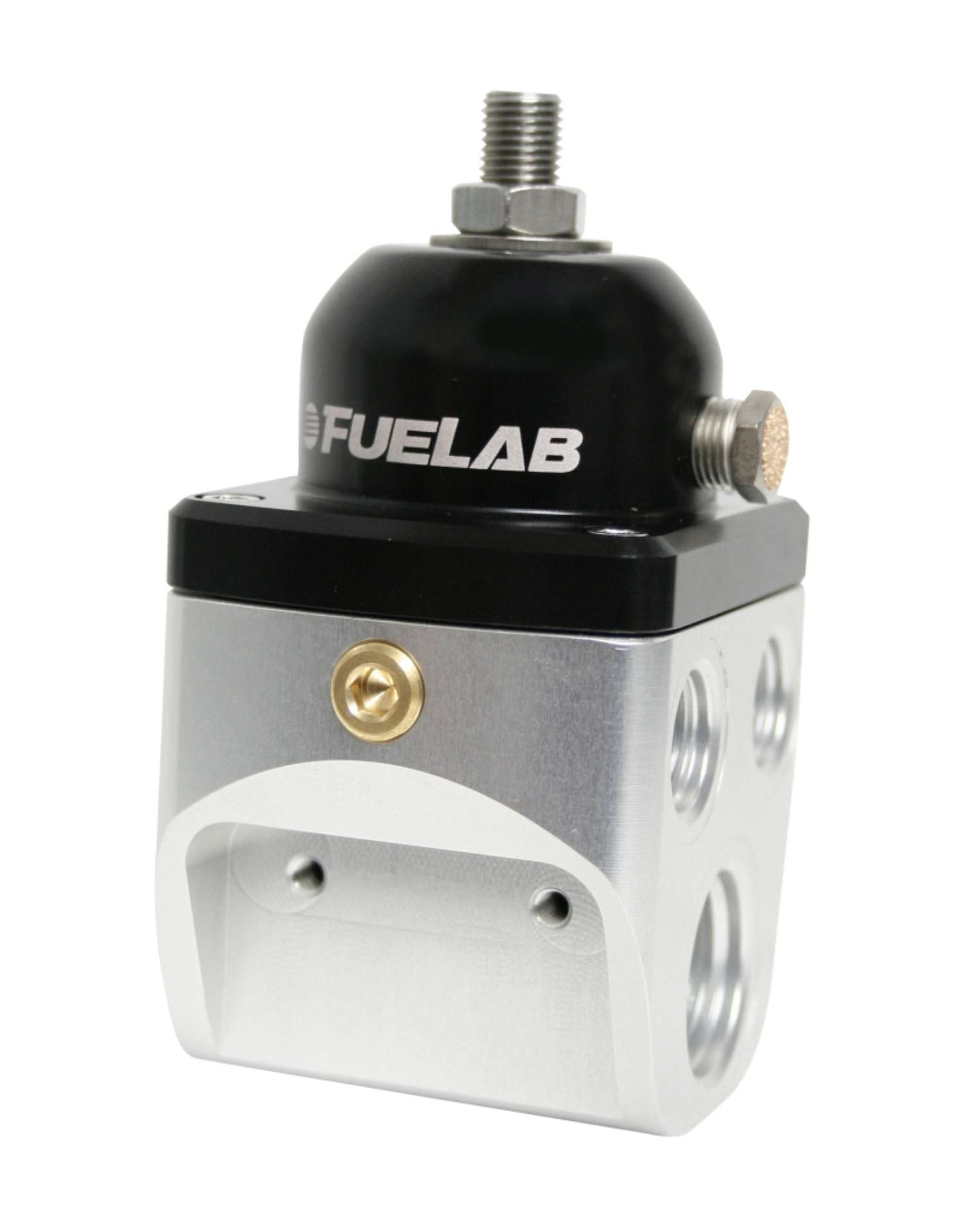 Picture of Fuelab 585 Carb Adjustable 4 Port FPR Blocking 2-4 PSI 2 -10AN In 4 -6AN Out