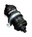 Picture of Fuelab 818 In-Line Fuel Filter Standard -6AN In-Out 10 Micron Fabric - Black